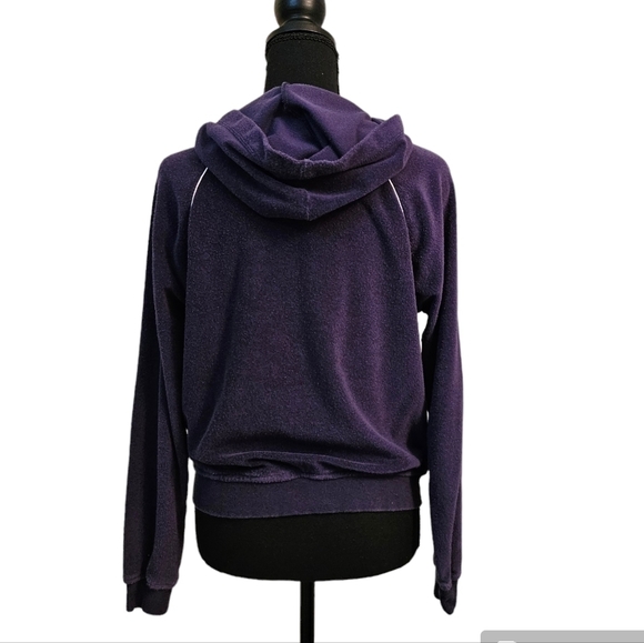 Ron Jon Surf Shop Terry Cloth Hooded Zip Up Track Jacket Dark Blue Size S - Picture 5 of 8